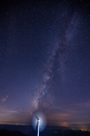浙江-临海市-括苍山-星空-天文 图片素材