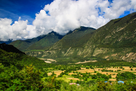 西藏-林芝-河流-河谷-风光 图片素材