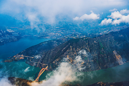 巫峡-巫山-光影-风景-山 图片素材