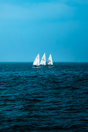 航海-水平线-帆船-竞赛-海洋 图片素材