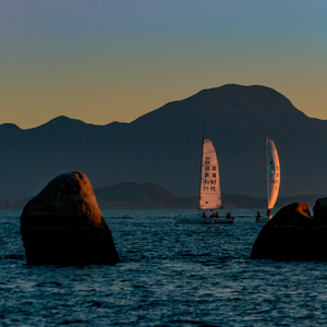 玩海时代-玩海-帆船-夕照-礁石 图片素材