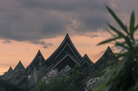 屋顶-岭南建筑-古代建筑-屋檐-古典 图片素材