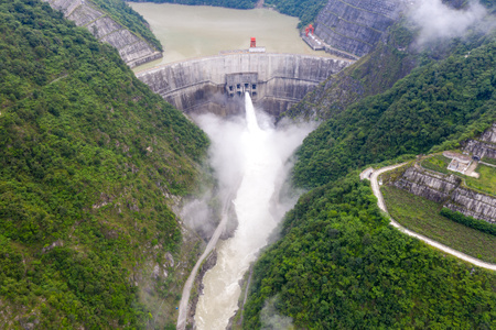 高原-云雾-风光-风景-水电站 图片素材