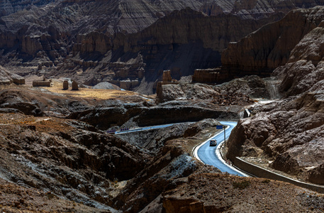 高原-风光-风景-道路-孤独 图片素材