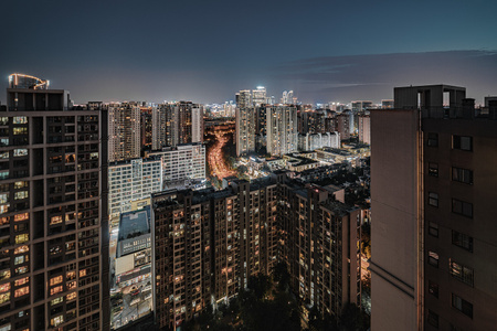 成都-城市-夜景-都市-风光 图片素材
