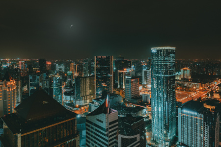 成都-城市-夜景-都市风光-建筑 图片素材