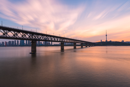 中国-武汉-长江大桥-交通-运输 图片素材