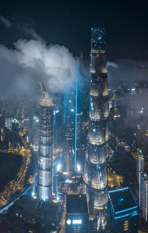 上海-城市-夜景-建筑-房屋 图片素材