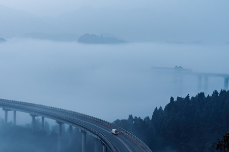 重庆-雾-风光-风景-山 图片素材