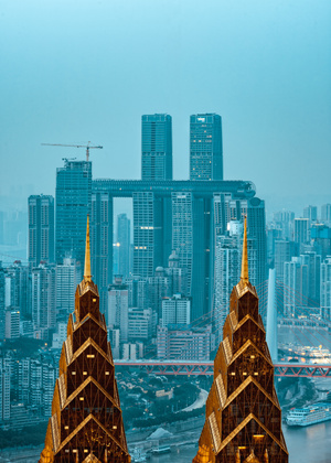 重庆-雾-风光-风景-高视觉 图片素材
