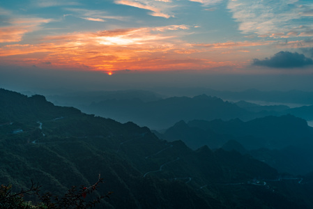 重庆-雾-风光-风景-山 图片素材