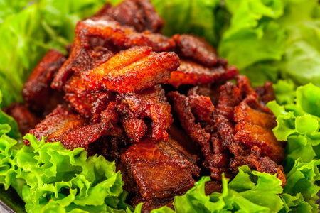 美食-食品-暗色调-肉食-五花肉 图片素材