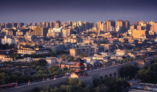 西安-陕西-陕西旅游-风光-城墙 图片素材