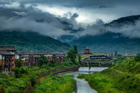 风光-四川-峨眉山-雨雾-峨眉山 图片素材