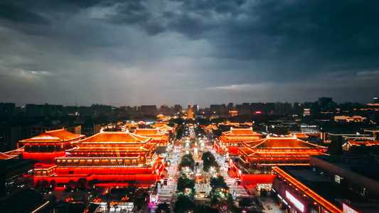 西安-长安-旅拍-大唐不夜城-再回长安 图片素材
