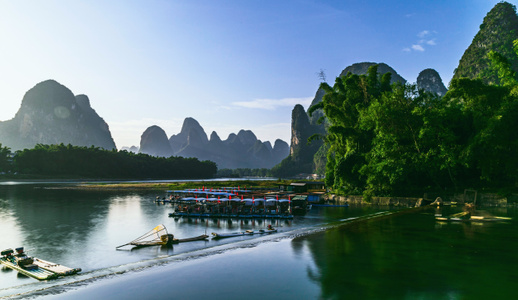 桂林-象鼻山-阳朔-如意峰-漓江 图片素材